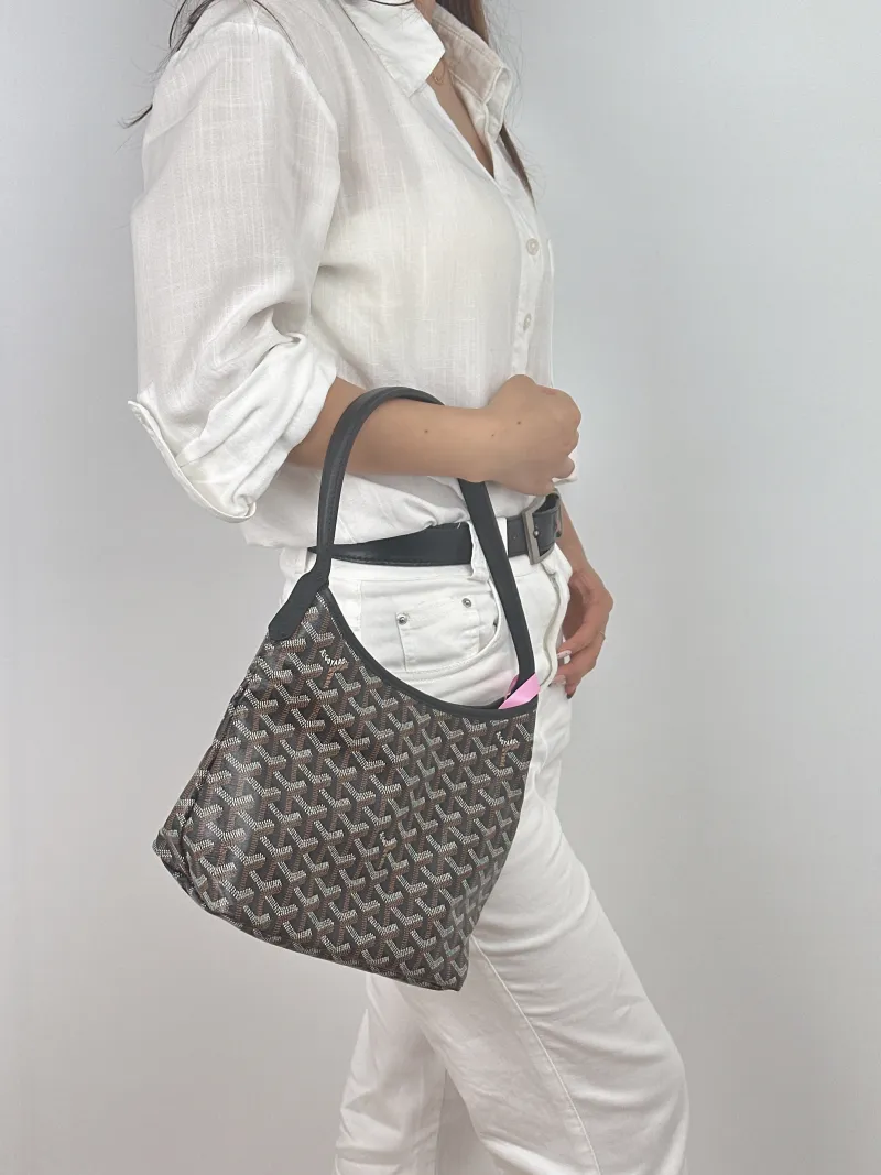 GOYARD Shoulder Bag Boheme Hobo​ Black PVC Mini 29 × 11 × 18.5 cm — on-model view 2 of 2