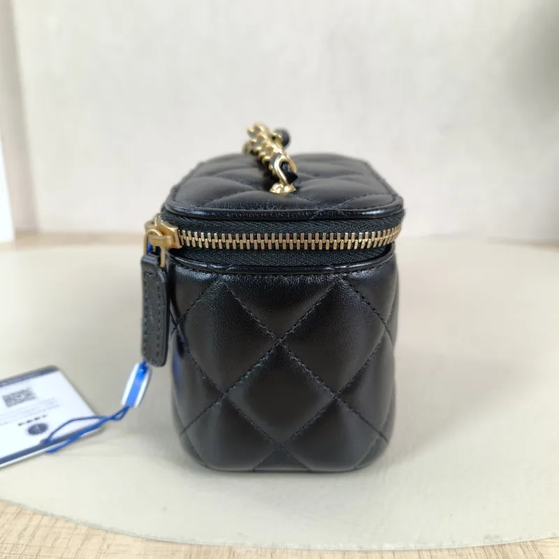 Chanel Crossbody Bag C Edition Black Lambskin One Size 11 × 7 × 9 cm — detail view 8 of 12