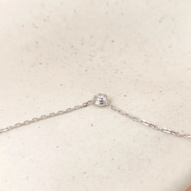 CARTIER Necklace d'Amour Necklace White Gold 18KW hite Gold Diamond Large 40cm — cover view 2 of 10