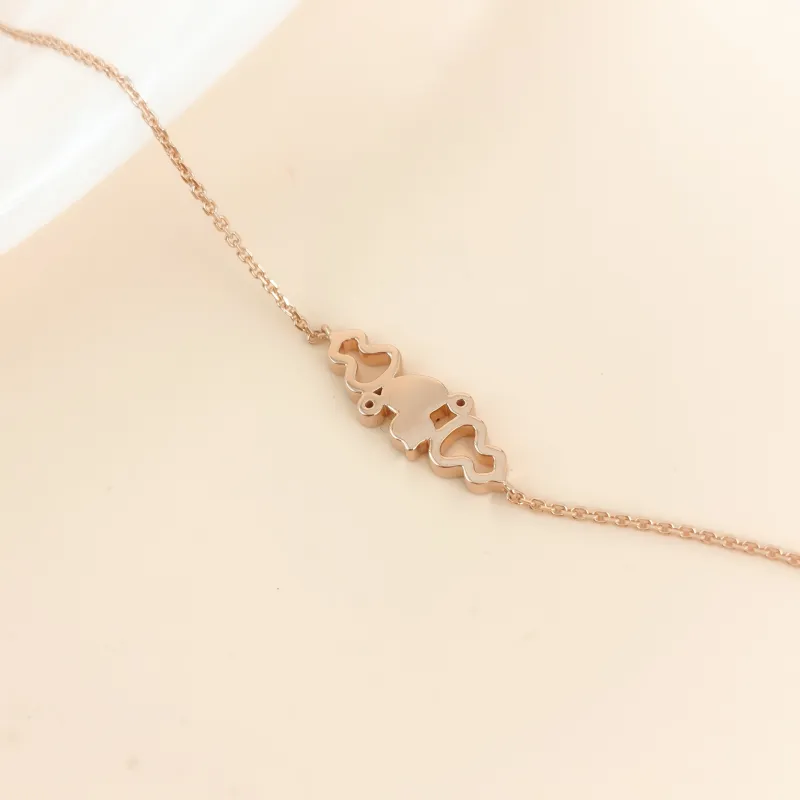 Qeelin Bracelet Wulu Collection Bracelet Red Diamond18KR ose Gold One Size 18cm — cover view 4 of 7