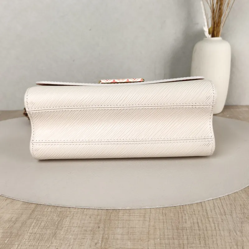 Louis Vuitton Crossbody Bag Twist White Epi Embossed Calfskin Pink 23 × 9.5 × 17 cm — cover view 2 of 5