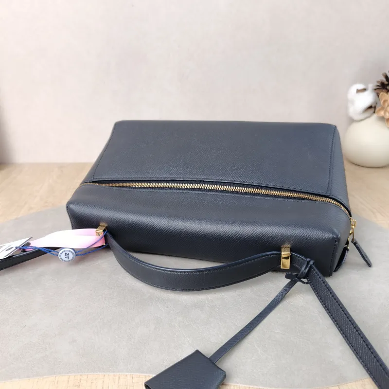 Loro Piana Crossbody Bag Extra Bag L27 Grey Calfskin One Size 27 × 10 × 16 cm — detail view 7 of 14
