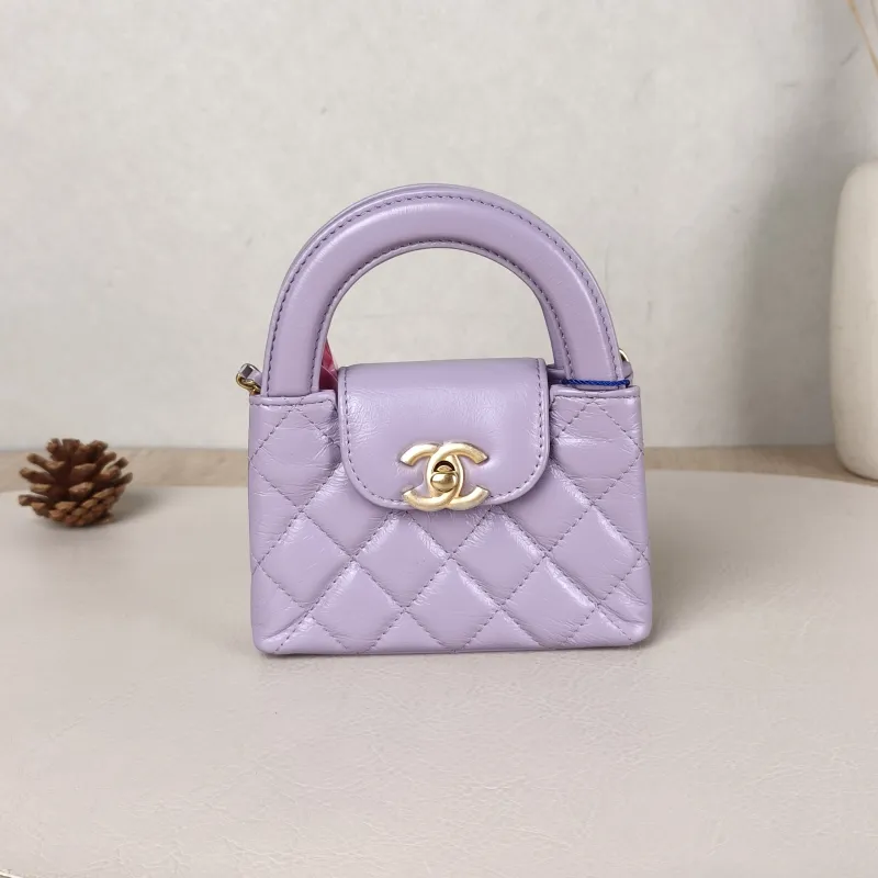 Chanel Crossbody Bag Kelly Waxed Leather Mini12.5 × 4 × 8.3 cm