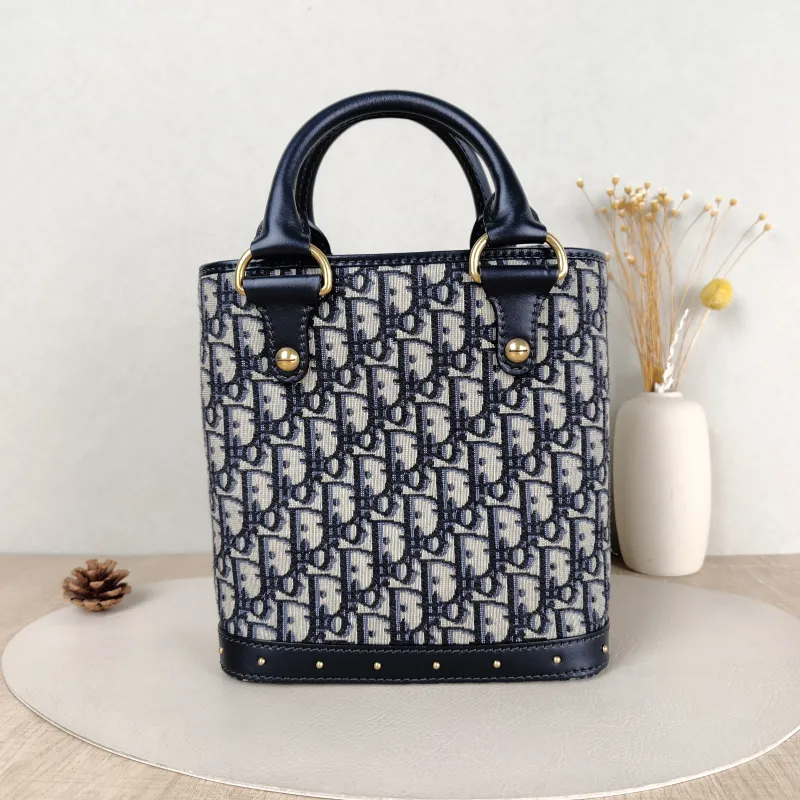 DIOR Shoulder Bag Signature avenue Bucket Blue Canvas One Size 22 × 9 × 22.5 cm — cover view 2 of 5