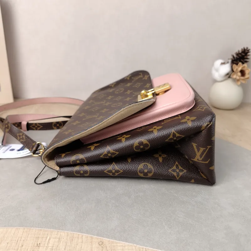 Louis Vuitton Crossbody Bag Marignan Messenger Bag Pink PVC · Calfskin Large 29 × 13.5 × 21 cm — detail view 7 of 17
