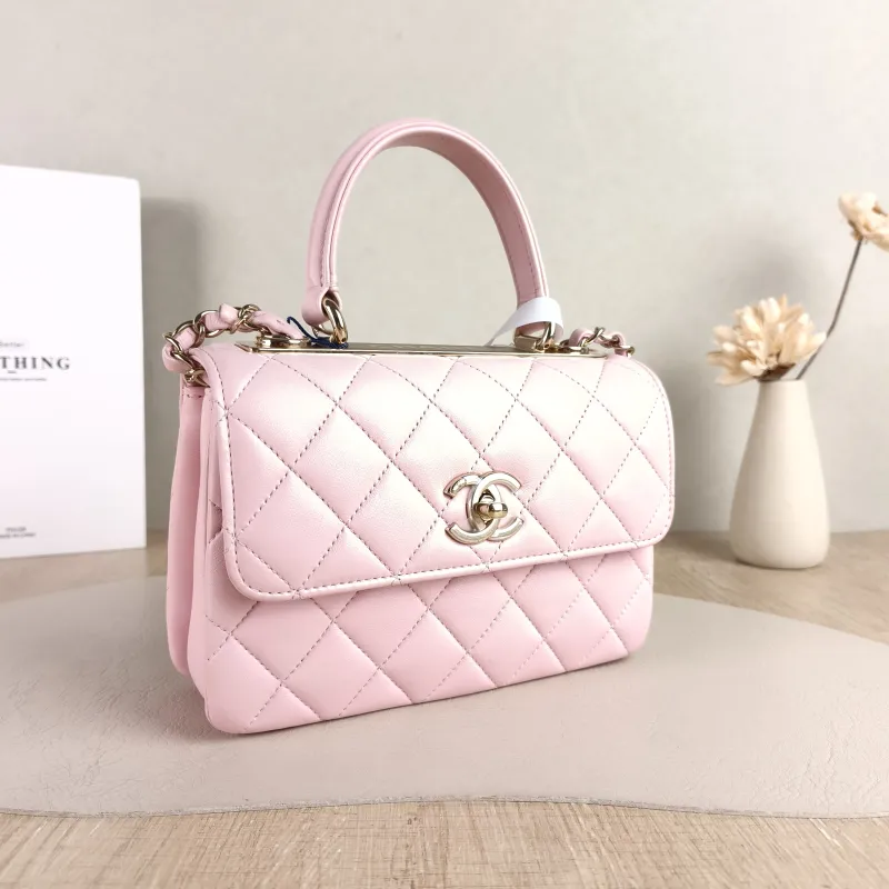 Chanel Crossbody Bag Trendy CC Pink Lambskin Mini 19.5 × 8 × 14.5 cm — cover view 5 of 5
