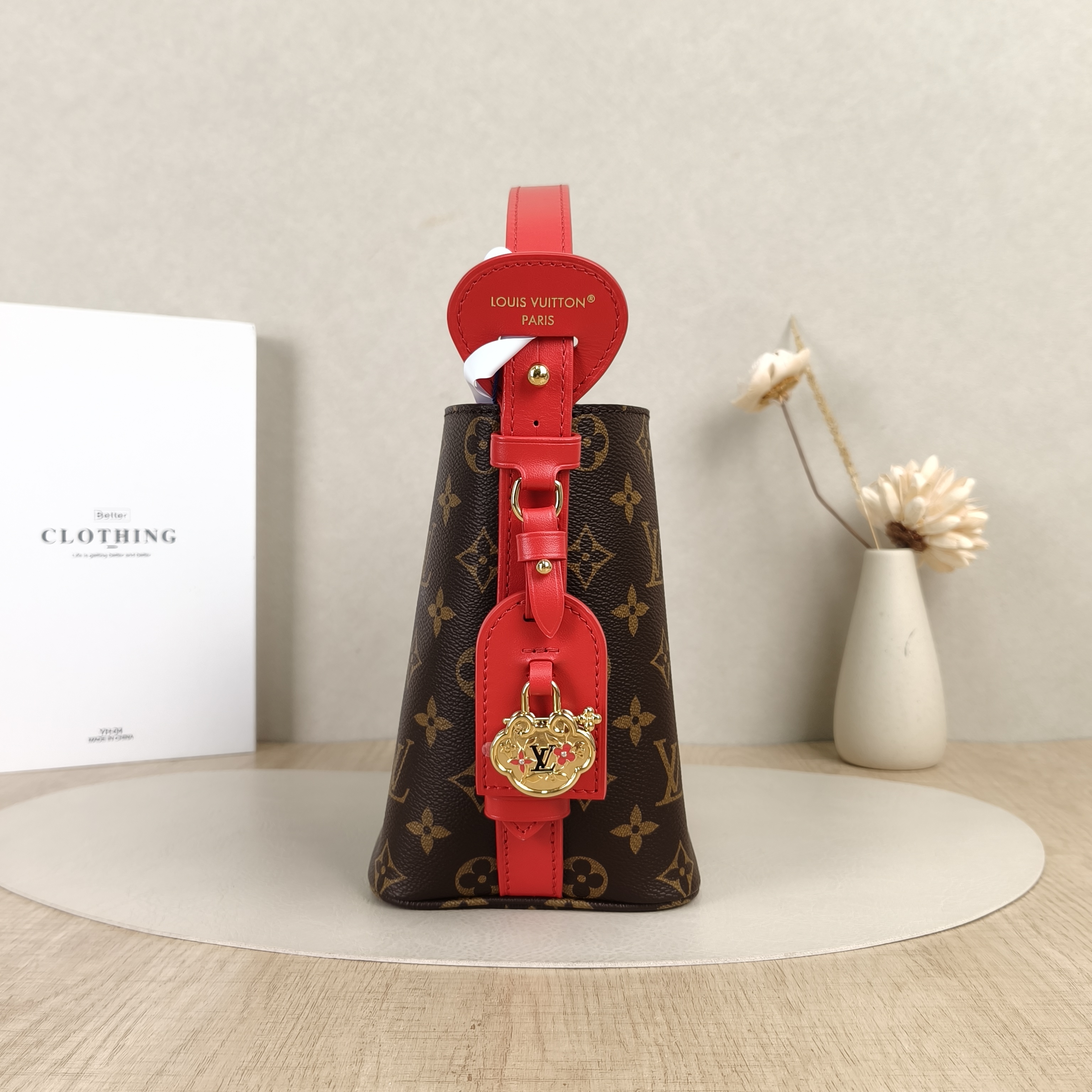 Louis Vuitton Top Handle Bag ALL IN BB Monogram Red PVCBB16 × 12 × 18 cm — cover view 5 of 9