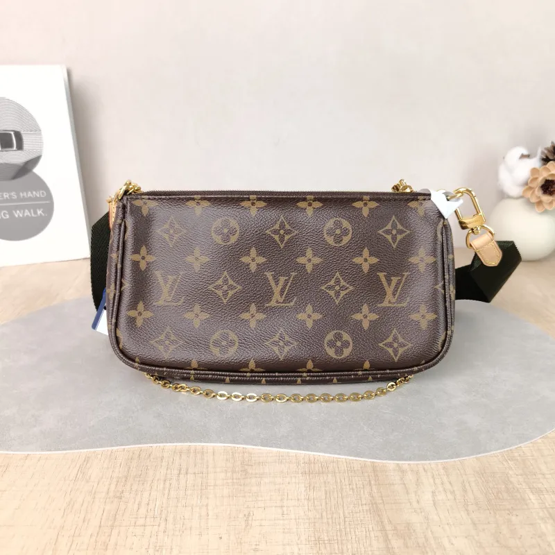 Louis Vuitton Crossbody Bag Multi Pochette Accessoires Shoulder Strap PVC Small 24 × 4 × 13.5 cm — cover view 3 of 5