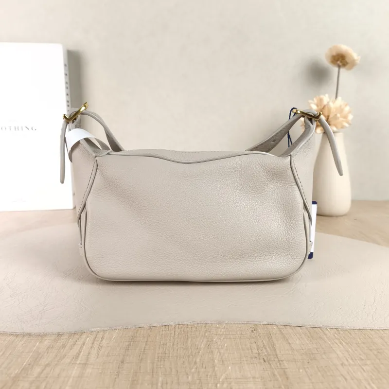 CELINE Shoulder Bag Romy Hobo Shoulder Bag White Calfskin Mini 19 × 5 × 14 cm — cover view 5 of 5