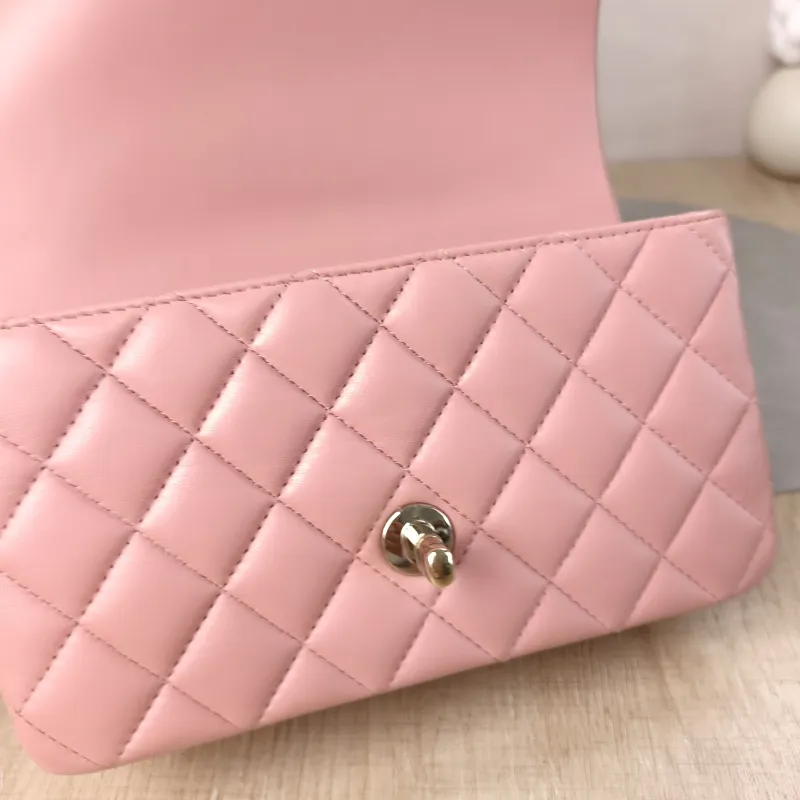 Chanel Crossbody Bag Edition mini Pink Lambskin mini 20 × 6 × 12 cm — detail view 10 of 11