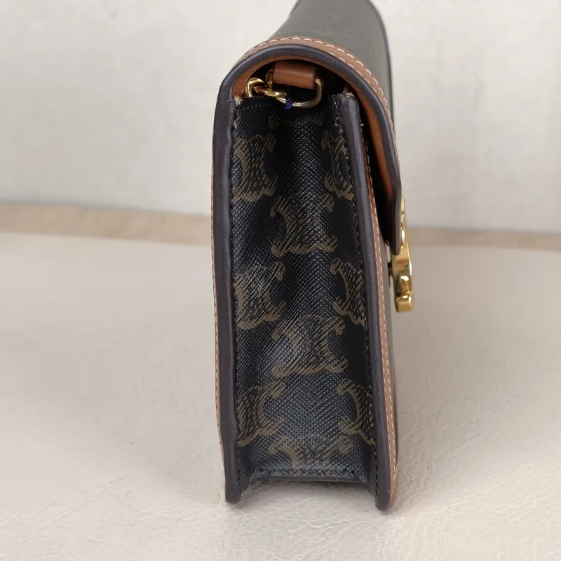 CELINE Crossbody Bag Triomphe woc Monogram PVC One Size 19.5 × 4 × 12 cm — detail view 11 of 11