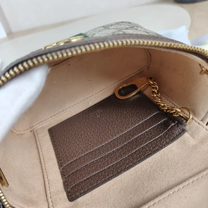 GUCCI Crossbody Bag ophidia Belt Bag Monogram PVC One Size 17 × 6 × 13 cm — detail view 10 of 13