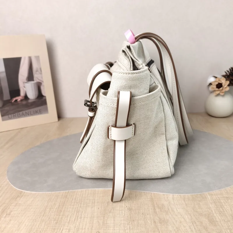 PRADA Shoulder Bag Route Tote Bag Canvas · Calfskin Large 34 × 17 × 25 cm — detail view 2 of 12