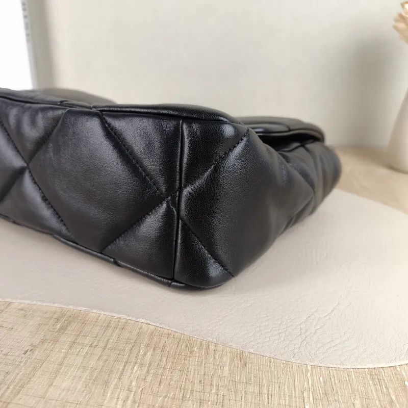 Chanel Crossbody Bag 19Bag Black SL ambskin Medium 30 × 10 × 20 cm — detail view 12 of 12