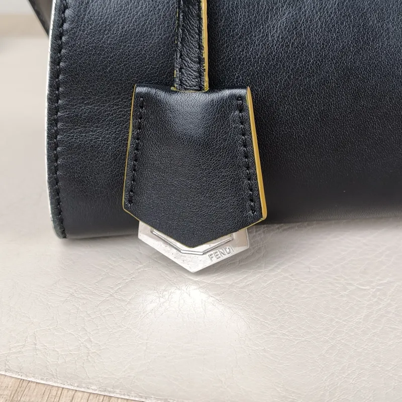 FENDI Top Handle Bag Top Handle Bag Black Calfskin 21.5 × 11 × 17 cm — detail view 6 of 11