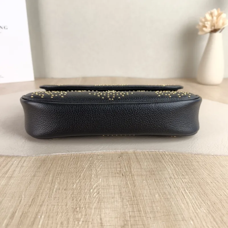Louis Vuitton Crossbody Bag IVY Black Monogram Empreinte Embossed Calfskin Small 23.5 × 4.3 × 12 cm — cover view 4 of 5