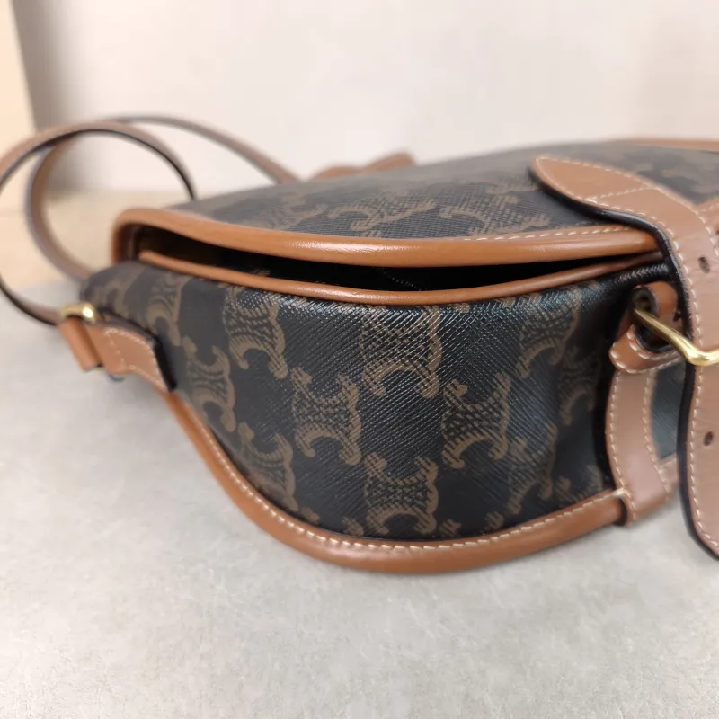 CELINE Crossbody Bag FOLCO Monogram PVC Medium 18.5 × 8 × 17 cm — detail view 8 of 12