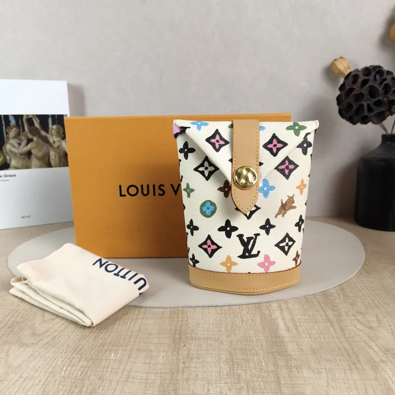 Louis Vuitton Crossbody Bag ENVELOPE POUCH Yellow PVC Mini 12.5 × 8.5 × 18 cm — cover view 3 of 6