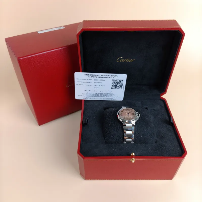 CARTIER Watch Ballon Bleu de Collection Watch Pink One Size33mm Watch โ cover view 7 of 7