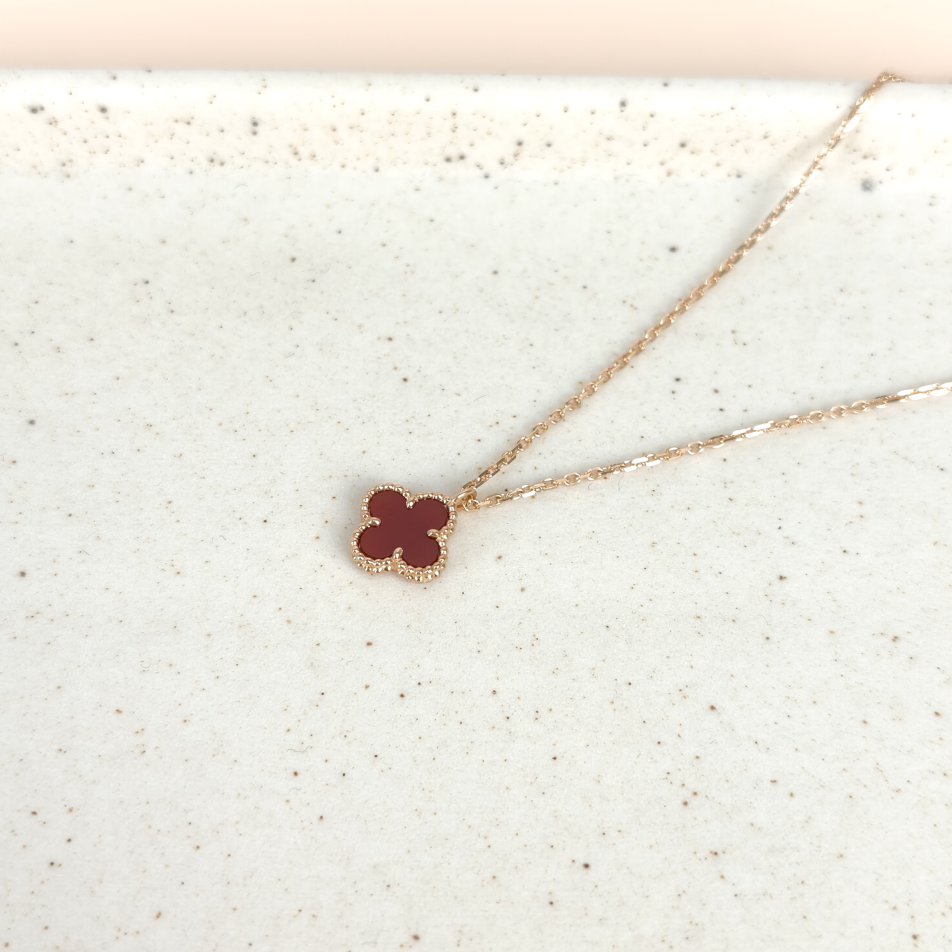Van Cleef & Arpels Necklace Alhambra 18KR ose Gold Sweet Mini39cm — cover view 8 of 8