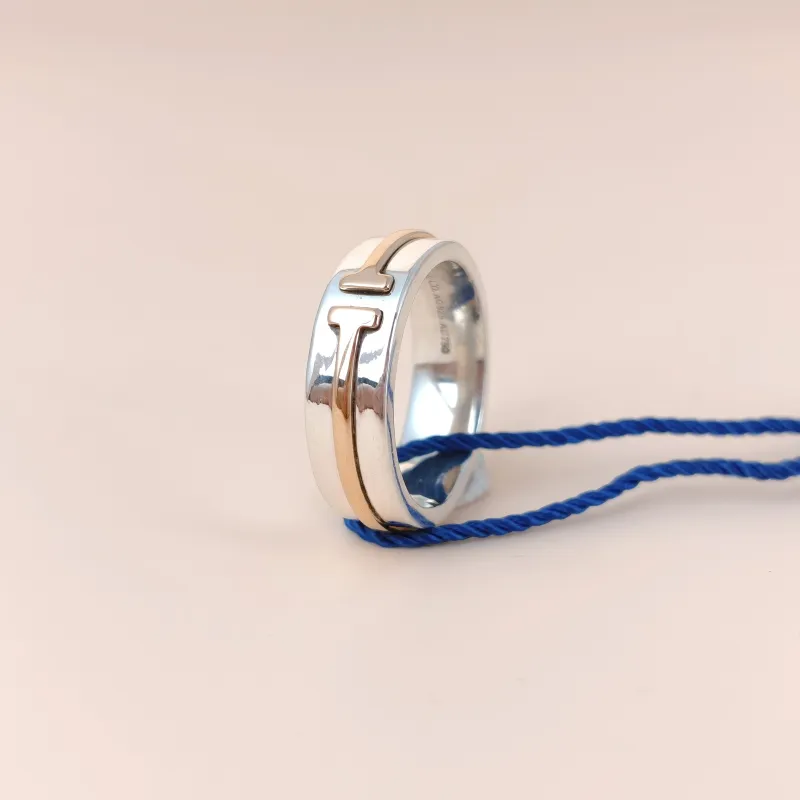 Tiffany&Co. Ring T Collection Ring Gold · Silver18k 925 One Size51 — cover view 3 of 10