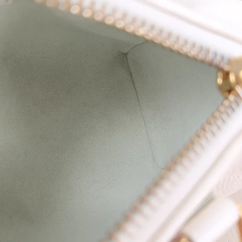 Louis Vuitton Crossbody Bag Speedy Nano White · Green Monogram Empreinte Embossed Calfskin nano 16 × 7.5 × 10 cm — detail view 5 of 11
