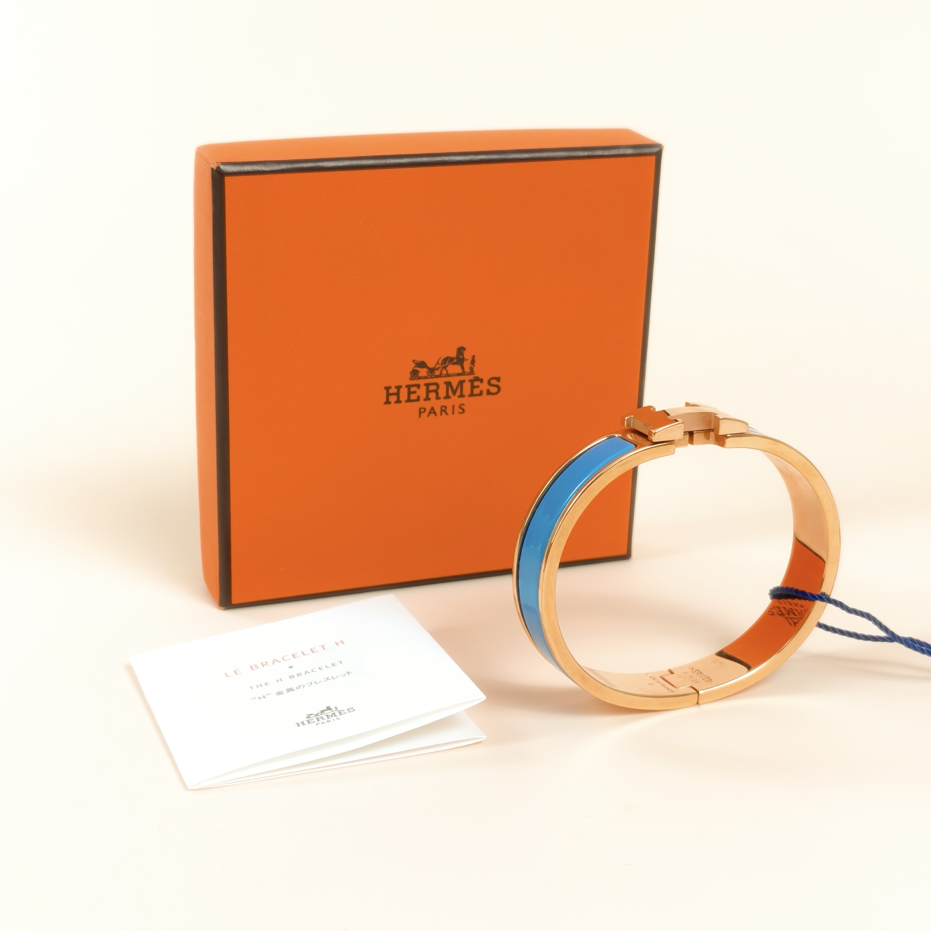 Hermès Bangle Clic HB angle Blue One Size16.5cm — cover view 5 of 7