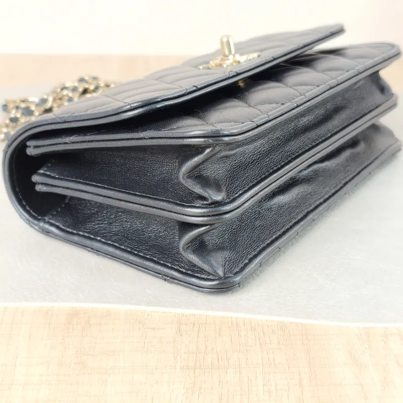 Chanel Crossbody Bag woc Black Lambskin One Size 19 × 6.5 × 10.5 cm — detail view 10 of 10