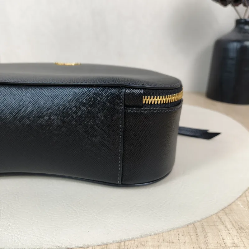 PRADA Shoulder Bag Black Calfskin One Size25 × 8 × 16 cm — detail view 13 of 13