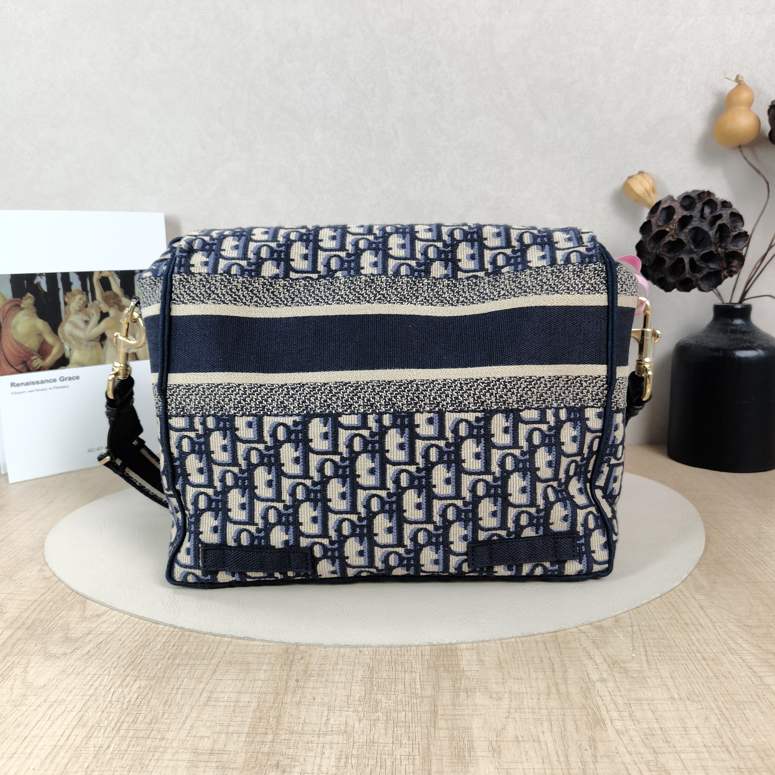 DIOR Crossbody Bag camp Messenger Bag Blue Canvas Medium29 × 12 × 22 cm — cover view 4 of 5