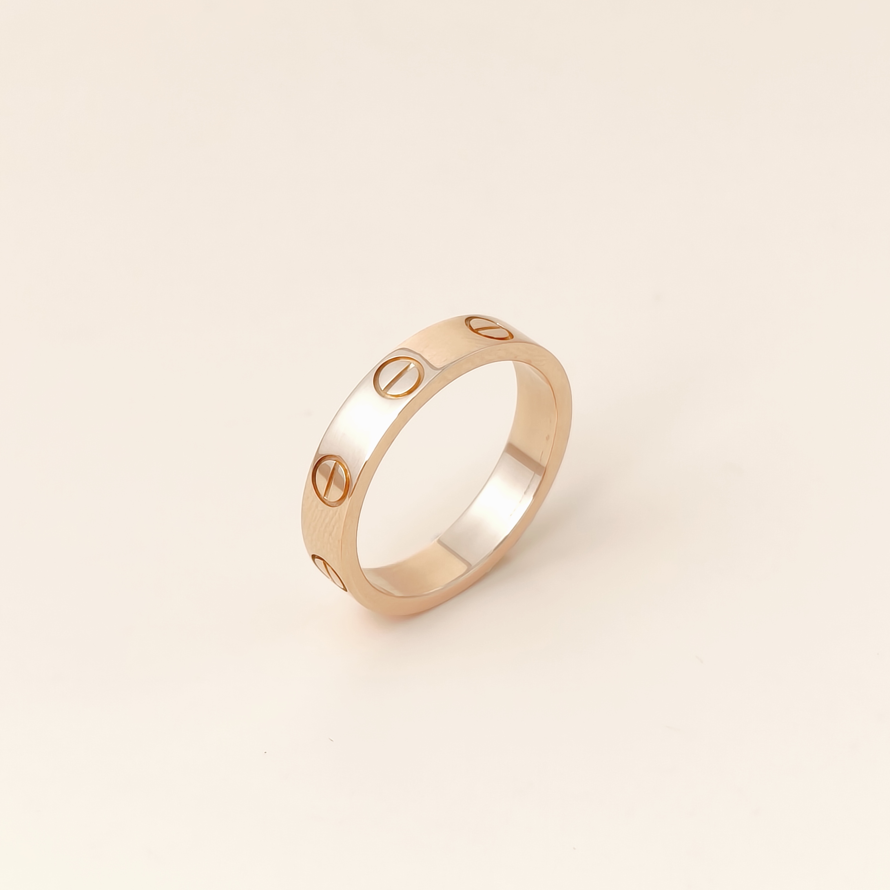 CARTIER Ring Love Rose Gold 18KR ose Gold Small48