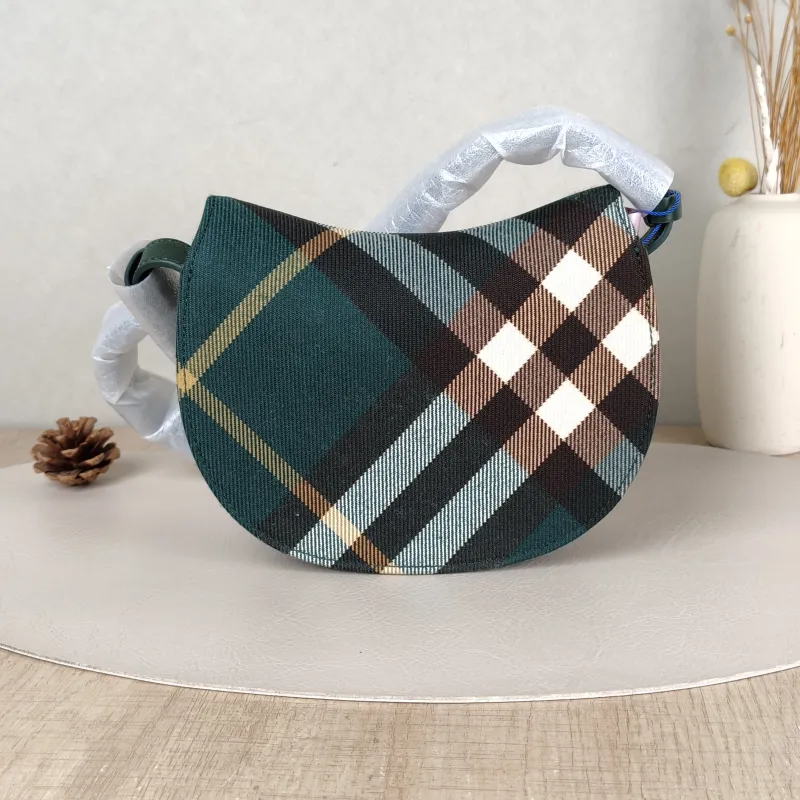 BURBERRY Crossbody Bag Crossbody Bag Green Canvas One Size19 × 6 × 16 cm — cover view 3 of 5