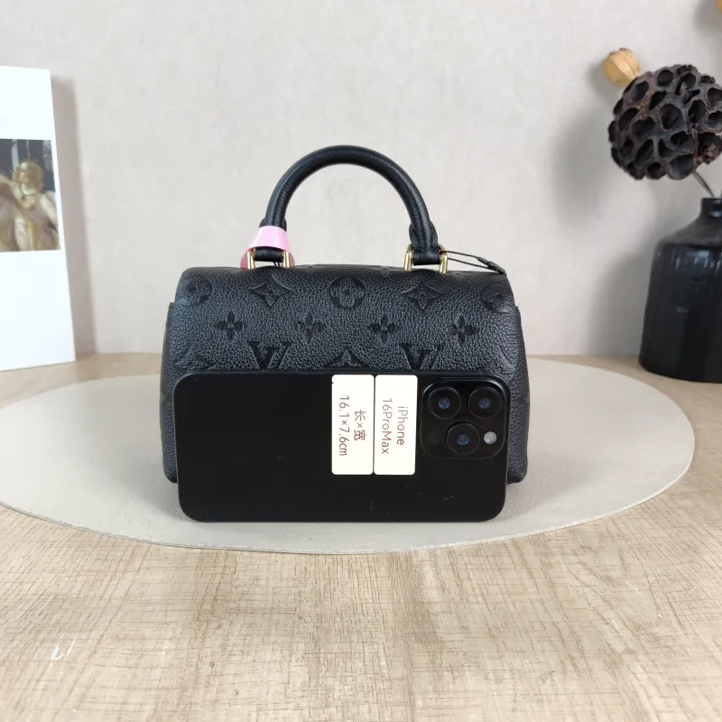 Louis Vuitton Crossbody Bag MADELEINE Black Monogram Empreinte Embossed Calfskin nano 21 × 6 × 12.5 cm — cover view 5 of 5