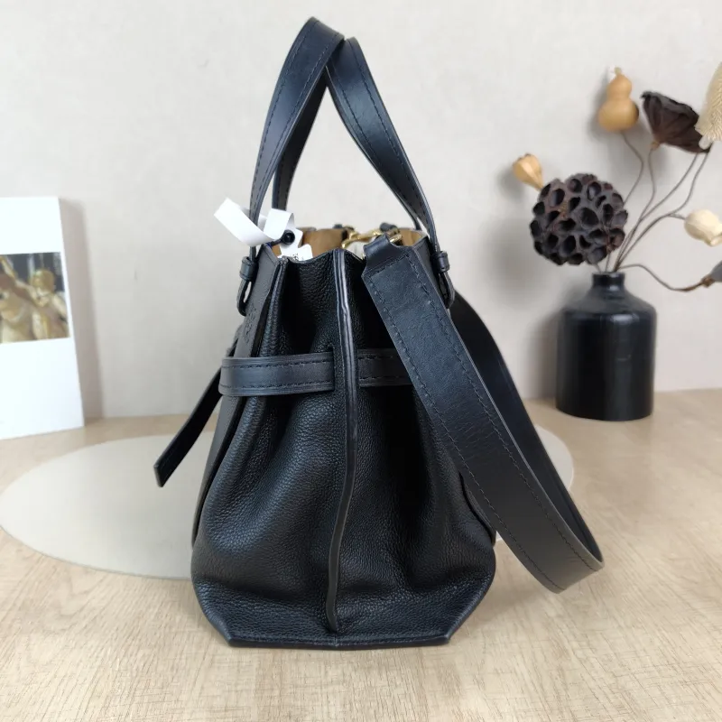 LOEWE Crossbody Baggate handbag Top Handle Bag Black Calfskin Small30 × 12 × 23.5 cm — detail view 1 of 12