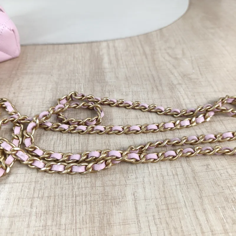 Chanel Crossbody Bag lp Box Bag Top Handle Crossbody Bag Pink Calfskin One Size 19.5 × 5 × 17 cm — detail view 8 of 14