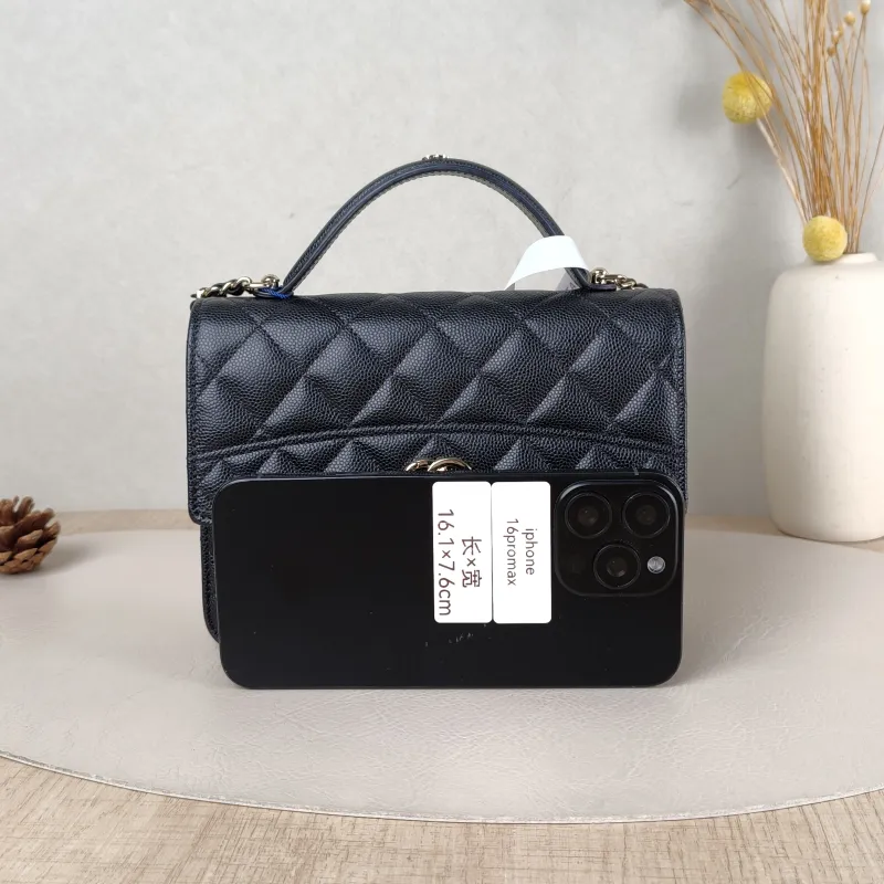 Chanel Backpack Backpack Black Grained Calfskin One Size 18.2 × 4 × 14 cm — cover view 4 of 5