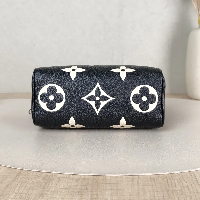Louis Vuitton Crossbody Bag Speedy Nano Black · White Monogram Empreinte Embossed Calfskin nano 16 × 7.5 × 10 cm — cover view 4 of 5