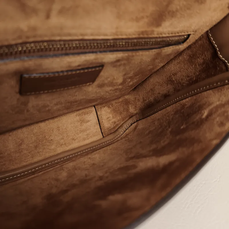 SAINT LAURENT Crossbody Bag Niki Besace Messenger Bag Caramel Calfskin Small 21.5 × 9.5 × 16 cm — detail view 8 of 12