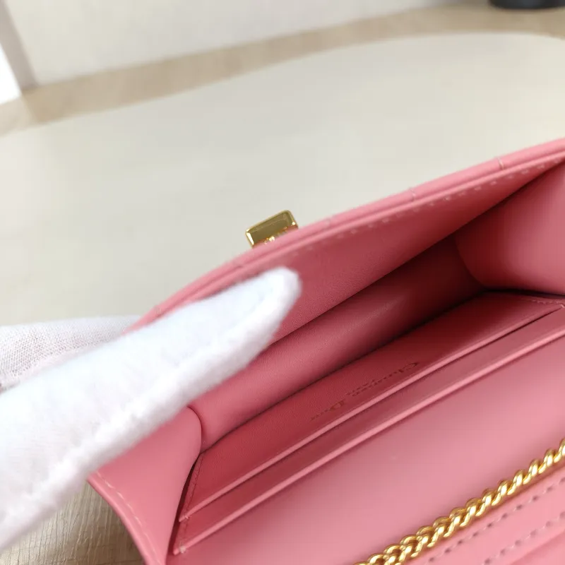 DIOR Shoulder Bag Chain Shoulder Crossbody Bagwoc Pink Lambskin One Size 12 × 3 × 19 cm — detail view 2 of 12