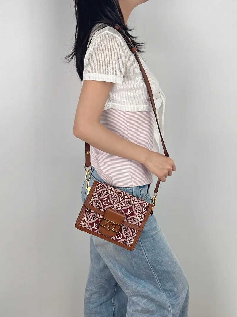 Louis Vuitton Crossbody Bag Dauphine 1854 mini20 × 9 × 15 cm — on-model view 1 of 3