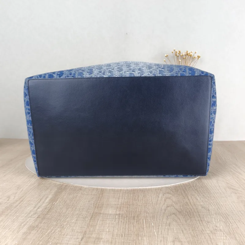 DIOR Top Handle Bag TOUJOURS Blue Large37 × 21 × 27 cm — cover view 4 of 5