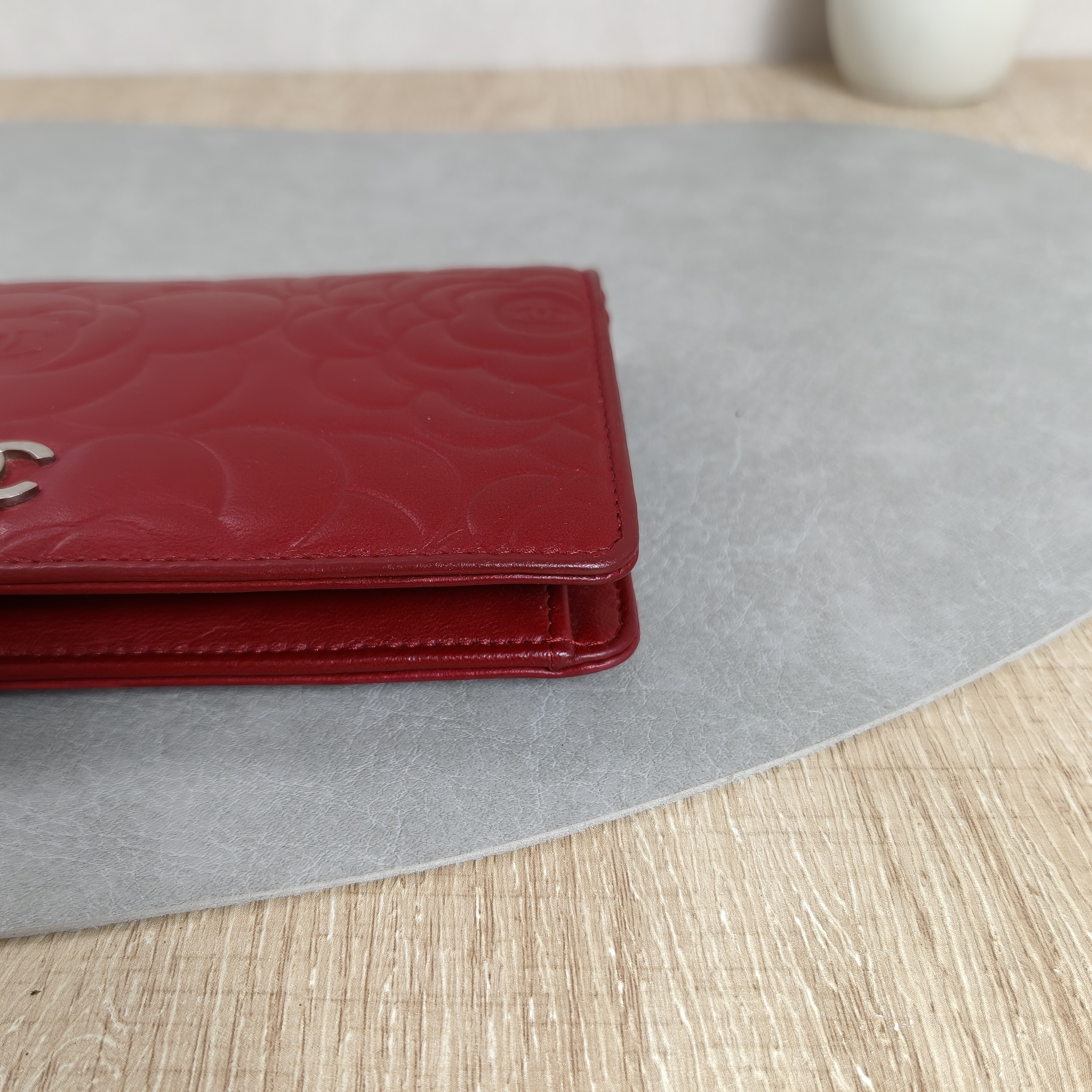 Chanel Wallet Red Lambskin16 · Authenticity Card · 18.5 × 2 × 10.5 cm — cover view 9 of 11