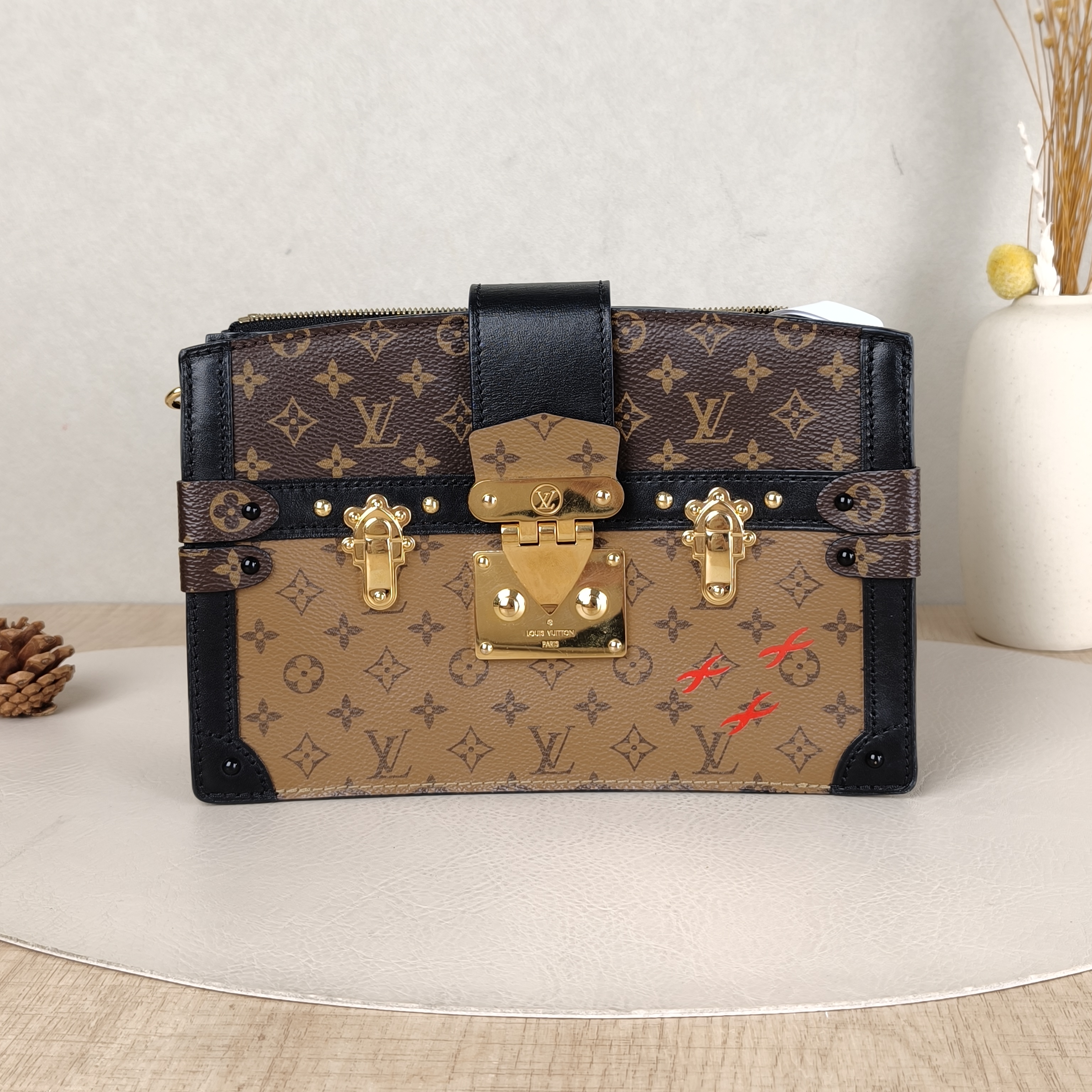 Louis Vuitton Bag Trunk Clutch PVCmini22*5.5*14