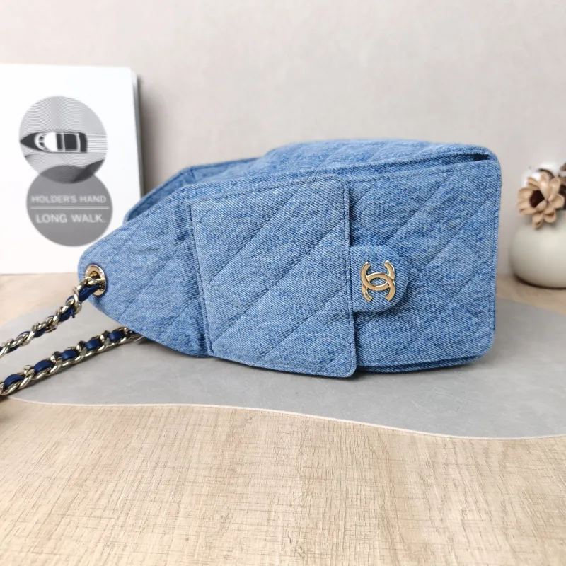 Chanel Shoulder Bag 25Bag Blue Small 26 × 14 × 30 cm — detail view 15 of 15
