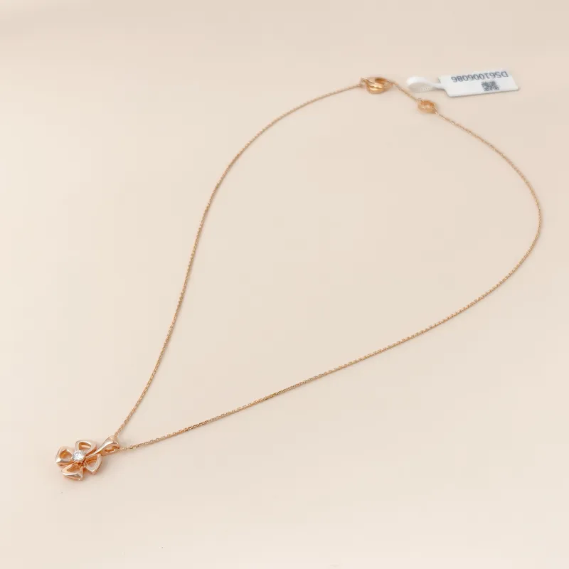 Bvlgari Necklace Fiorever Rose Gold Diamond18KR ose Gold One Size 44cm — cover view 3 of 12