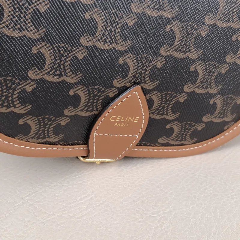 CELINE Crossbody Bag FOLCO Monogram PVC Medium 18.5 × 8 × 17 cm — detail view 7 of 13