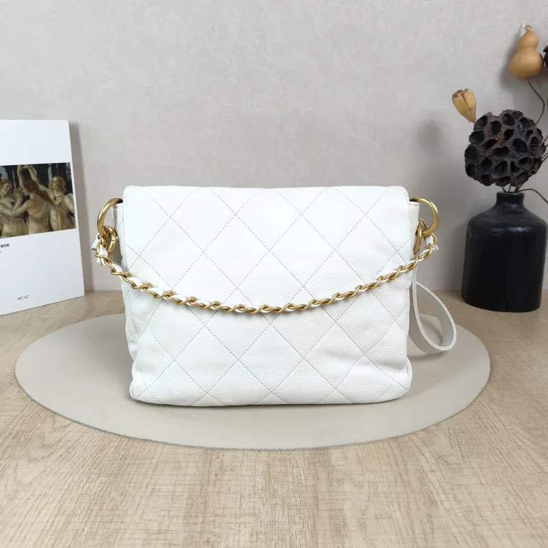 Chanel Shoulder Bag supple twins White Grained Calfskin Small24.5 × 5 × 19 cm — cover view 5 of 5