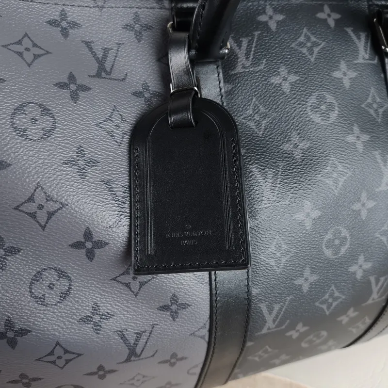 Louis Vuitton Crossbody Bag Keepall 50 Shoulder Strap Edition Black · Grey PVC One Size50 × 23 × 29 cm — detail view 4 of 11