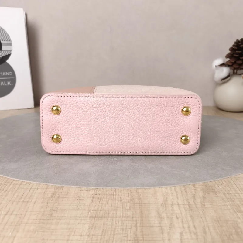 Louis Vuitton Crossbody Bag Capucines Pink Colorblock Calfskin · mini21 × 8 × 14 cm — cover view 2 of 5