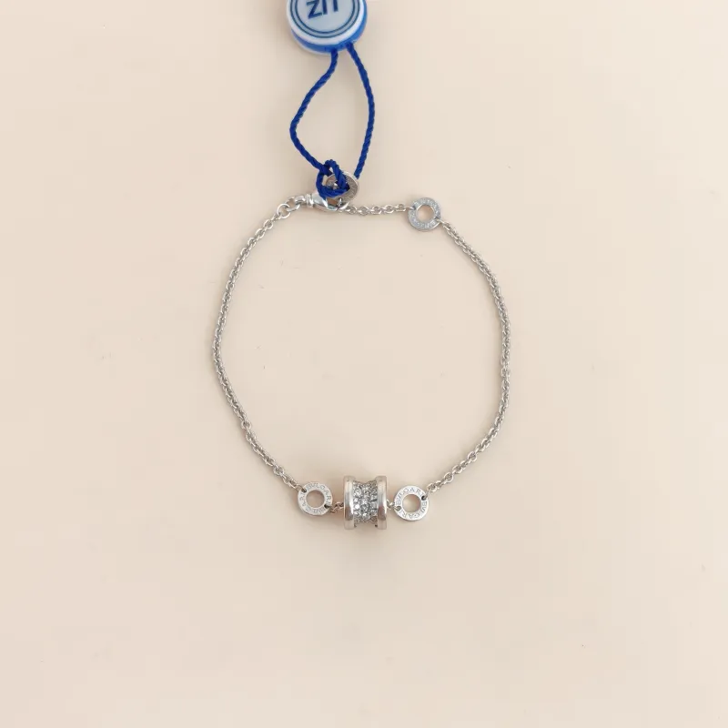 Bvlgari Bracelet B.ZERO1Collection Pavé Diamond White Gold 18KW hite Gold One Size sm 18cm